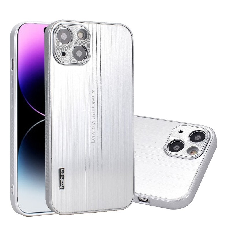 Funda para iPhone 14 Pro Max Textura Metal Cepillado