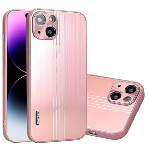 For iPhone 14 Pro Phone Case Cover Brushed Metal Texture