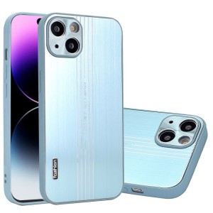 For iPhone 14 Plus Phone Case Cover Brushed Metal Texture