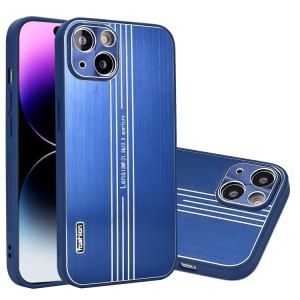 Funda para iPhone 14 Textura Metal Cepillado
