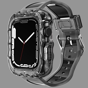 Transparent TPU Silicone Strap for Apple Watch 45mm, 44mm and 42mm