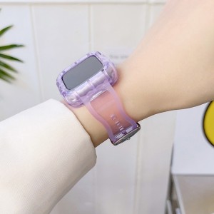 Transparent TPU Silicone Strap for Apple Watch 45mm, 44mm and 42mm