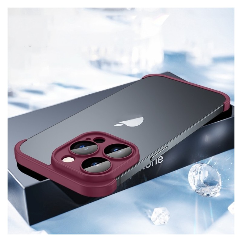 Protective silicone frame with 4 corners for iPhone 14 Pro Max