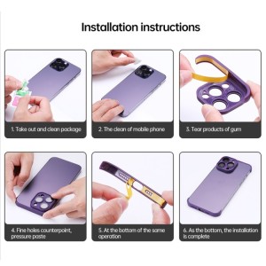 Protective silicone frame with 4 corners for iPhone 14 Pro