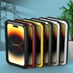 Funda Metalica Carcasa para iPhone 14 Impermeable