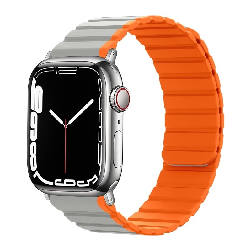 Magnetic Silicone Smart Strap Band for Apple Watch Ultra 49mm