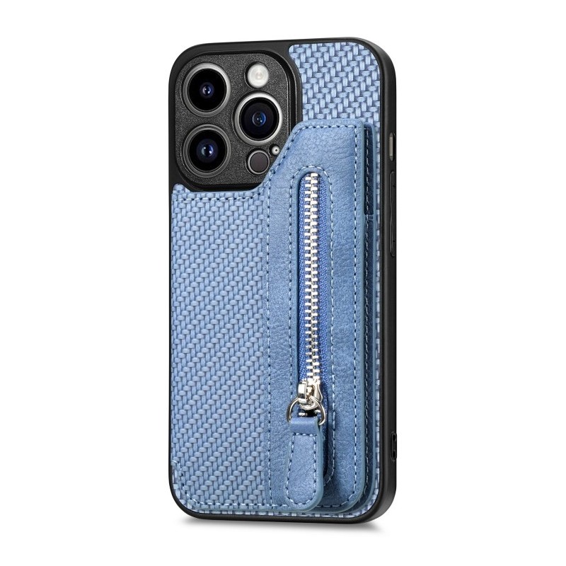 Funda Billetera para iPhone 14 Pro Max de Fibra de Carbono