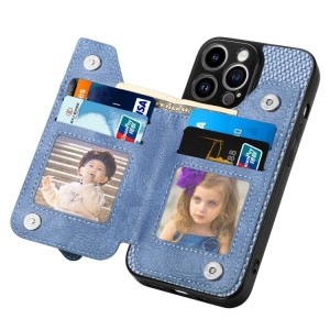Funda Billetera para iPhone 14 Pro Max de Fibra de Carbono