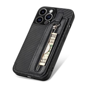 Funda Billetera para iPhone 14 Pro de Fibra de Carbono