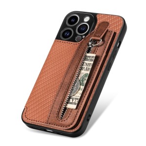 Funda Billetera para iPhone 14 Pro de Fibra de Carbono