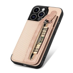 Funda Billetera para iPhone 14 Plus de Fibra de Carbono