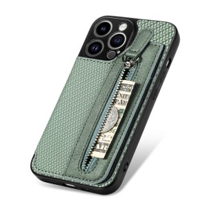 Funda Billetera para iPhone 14 de Fibra de Carbono