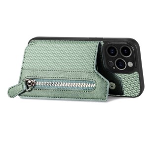 Funda Billetera para iPhone 14 de Fibra de Carbono