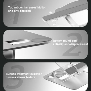 Soporte de Aluminio de Escritorio Elevable para Tablet