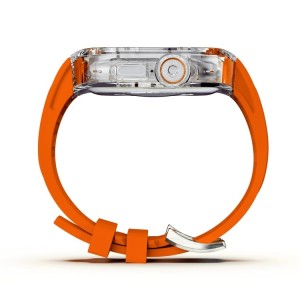 For Apple Watch Ultra 49mm Fluorine Rubber Clear Armor Case