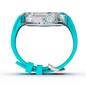 For Apple Watch Ultra 49mm Fluorine Rubber Clear Armor Case