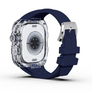 For Apple Watch Ultra 49mm Fluorine Rubber Clear Armor Case