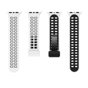 Correa para Apple Watch 8 7 41mm de Silicona con Agujeros Cuadrados y Cierre Magnético