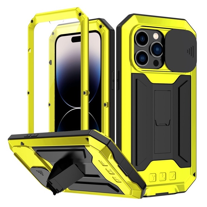 Funda Impermeable Metalica para iPhone 14 Pro Max