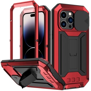 Metallic Waterproof Case Cover for iPhone 14 Pro Max