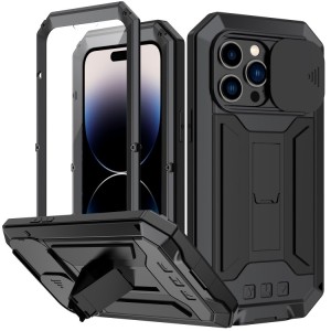 Metallic Waterproof Case Cover for iPhone 14