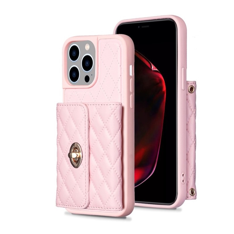 Funda iPhone 14 Pro Max Mujer de Cuero y Billetera