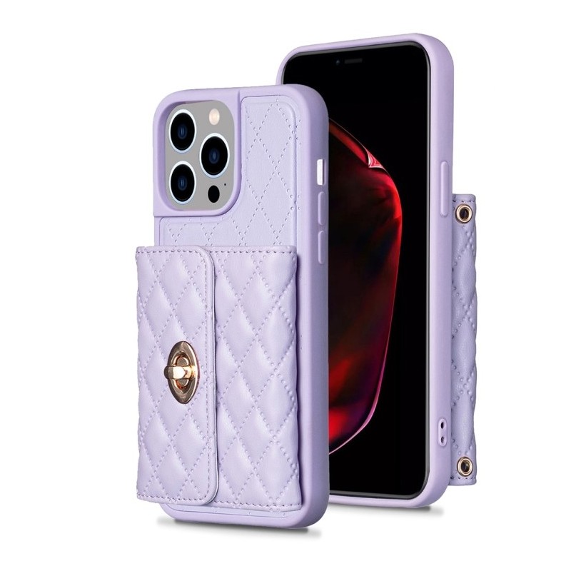 Funda iPhone 14 Pro Mujer de Cuero y Billetera