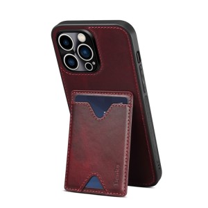 Genuine Leather Case with Card Slot for iPhone 14