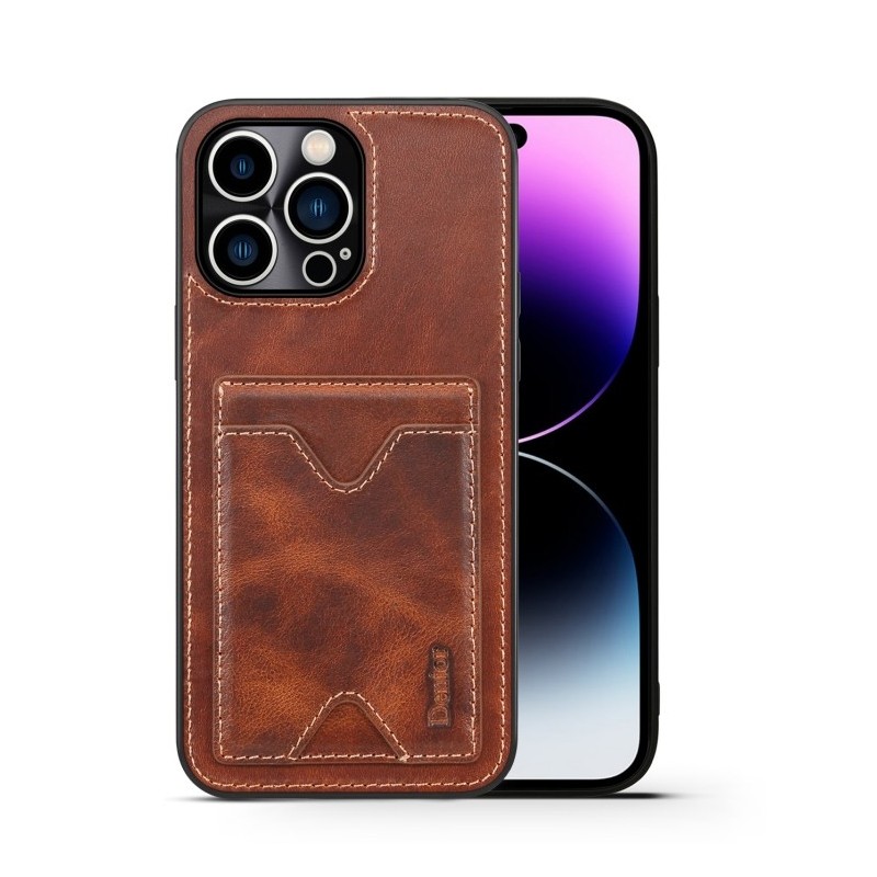 Genuine Leather Case with Card Slot for iPhone 14