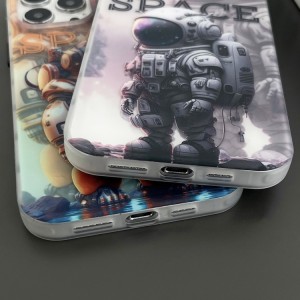 Double Sided IMD Astronaut Case for iPhone 14 Pro Max