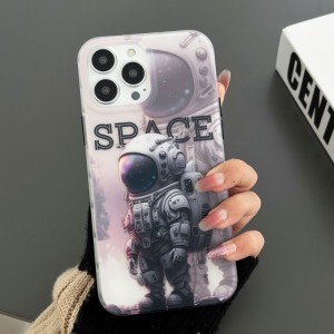 Double Sided IMD Astronaut Case for iPhone 14 Pro