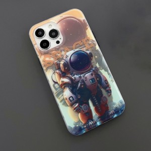Double Sided IMD Astronaut Case for iPhone 14 Plus