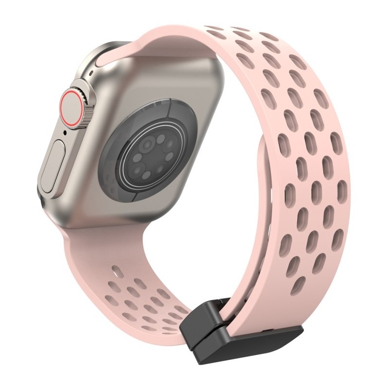 Silicone Watch Band with Magnetic Clasp for Apple Watch Ultra 49mm