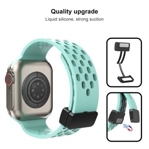 Silicone Watch Band with Magnetic Clasp for Apple Watch Ultra 49mm