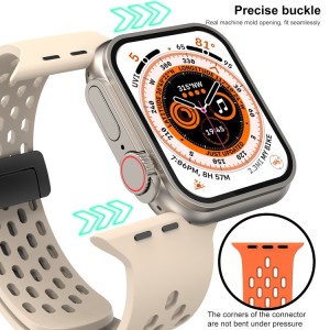 Correa de Silicona con Cierre Magnético para Apple Watch Ultra 49mm