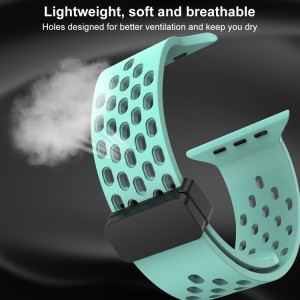 Silicone Watch Band with Magnetic Clasp for Apple Watch Ultra 49mm