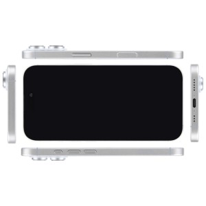 Maqueta de iPhone 16 Plus con Pantalla Negra