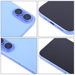 Maqueta de iPhone 16 Plus con Pantalla Negra