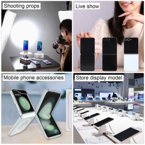 Maqueta de Samsung Galaxy Z Flip6 Pantalla Negra