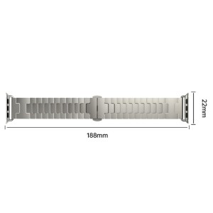 Correa de reloj de aleación de titanio y metal para Apple Watch de 46 mm, 49 mm, 45 mm y 44 mm