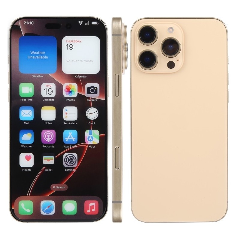 Maqueta con Pantalla Color de iPhone 16 Pro Max