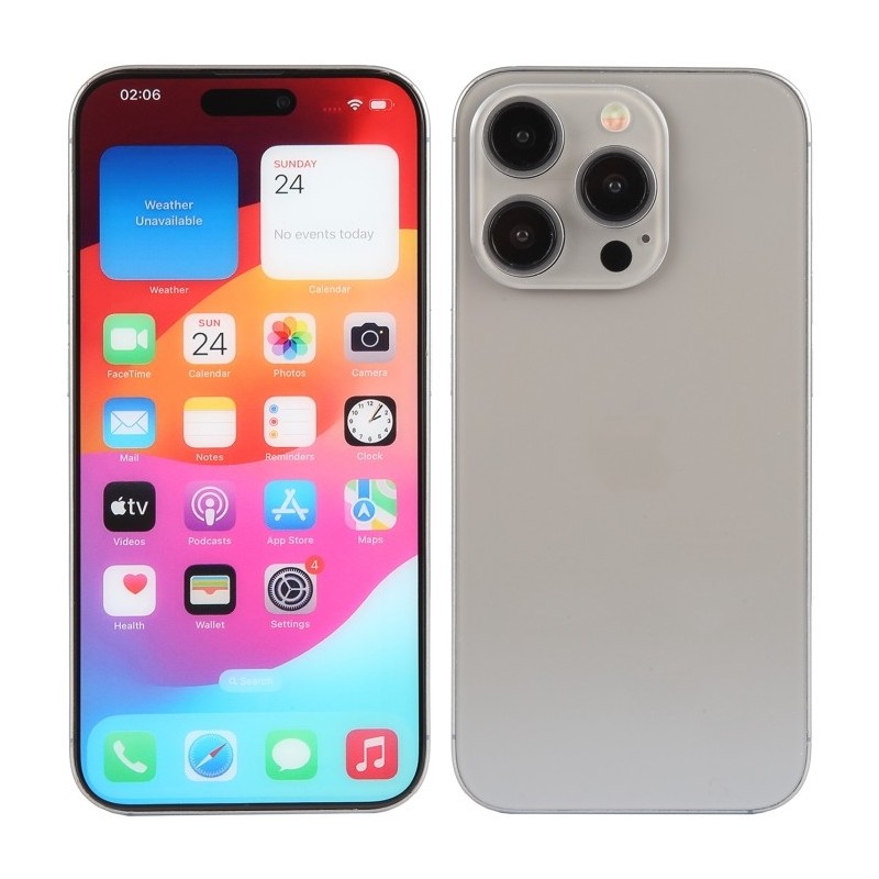 Maqueta con Pantalla Color de iPhone 15 Pro Max