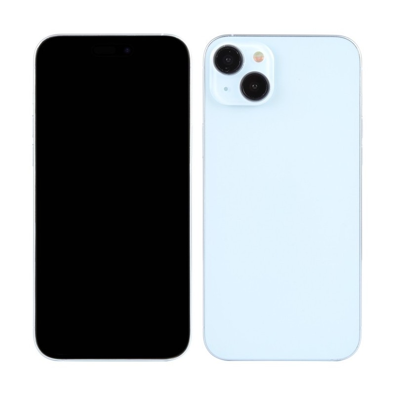 Maqueta de iPhone 15 Plus con Pantalla Negra