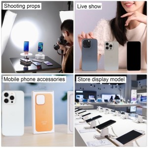 Maqueta de iPhone 15 Pro con Pantalla Negra