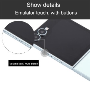 Maqueta Samsung Galaxy Z Flip7 con Pantalla Negra