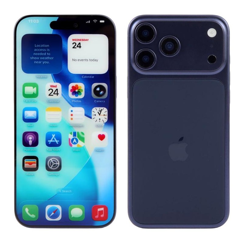 Maqueta con Pantalla Color de iPhone 17 Pro Max