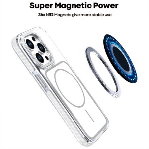 Funda magnética de TPU y acrílico de dos colores vibrantes para iPhone Air
