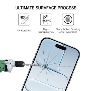 Cristal Templado con Pegamento Completo para iPhone Air