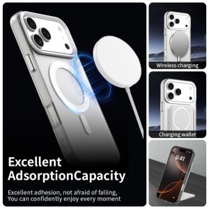 Funda híbrida de TPU y PC con Magsafe Candy para iPhone 17 Pro