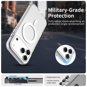 Funda híbrida de TPU y PC con Magsafe Candy para iPhone 17 Pro